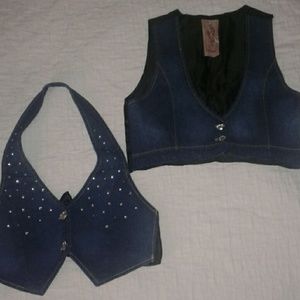 Blue Denim Vests